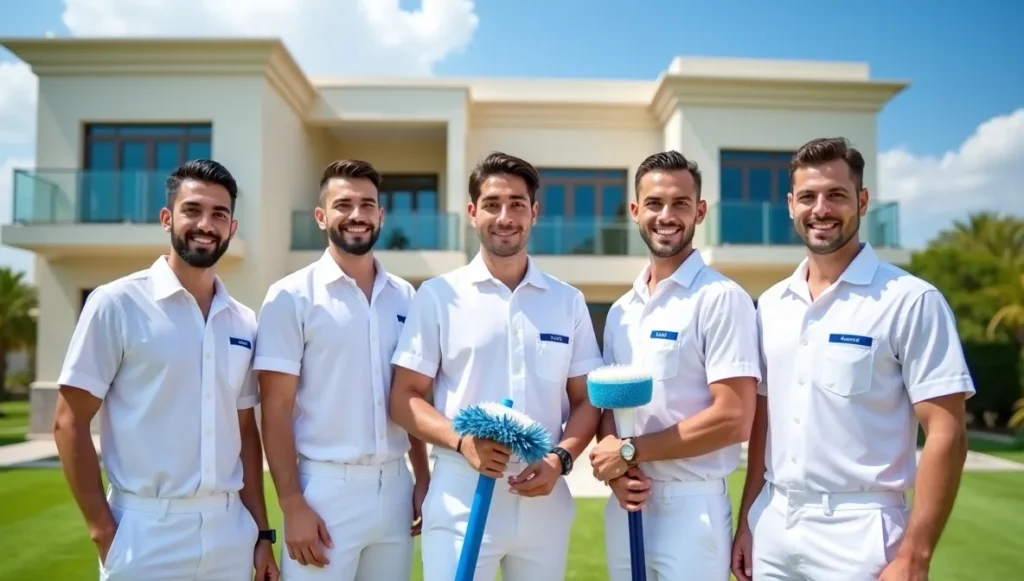 عمال نظافة بالساعة رجال جدة